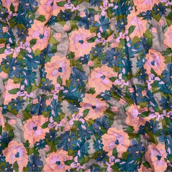 Natural Life Long Sleeve Lightweight Semi Sheer Floral Maxi Dress Pink Size L/XL - Picture 5 of 8